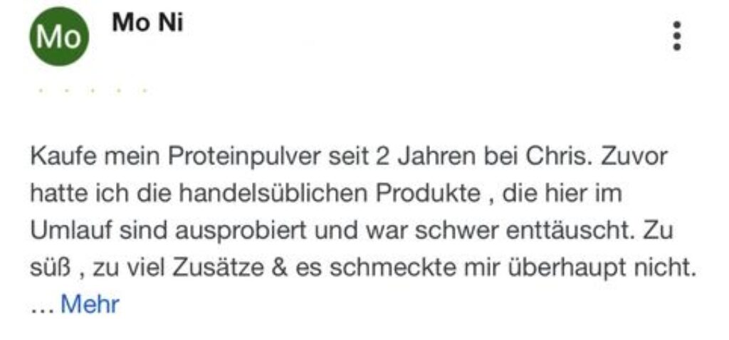 ROC-Sports Bio Proteinpulver - Feedback unserer feinen Kunden