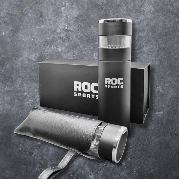 Tea-ROC Thermosflasche mit Thermometer | by ROC-Sports