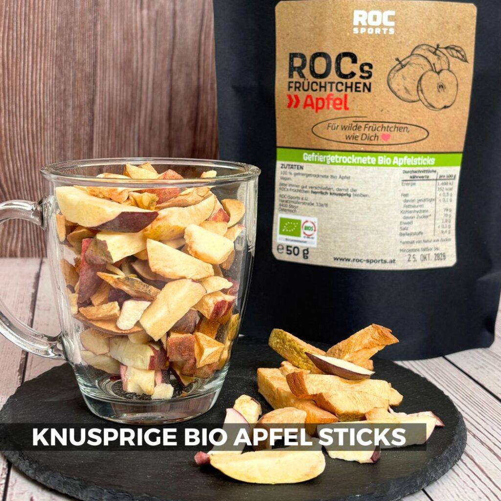 ROCs Früchten - gefriergetrocknete Bio Apfel Fruchtsticks