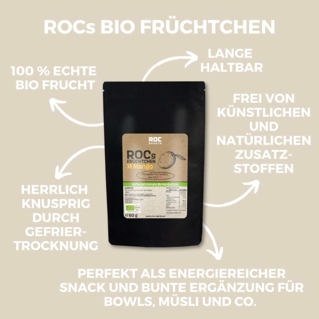 ROCs Früchtchen - gefriergetrocknete Früchte der besonderen ArtROCs Früchtchen - gefriergetrocknete Früchte der besonderen Art